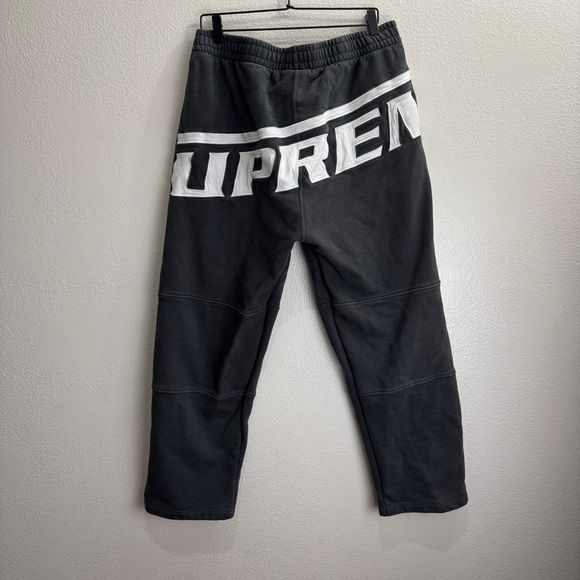 Supreme Wrapped Sweatpant Washed Black Vintage Size XL - Picture 1 of 9